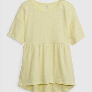 Gap Girls 100% Organic Cotton Peplum Top